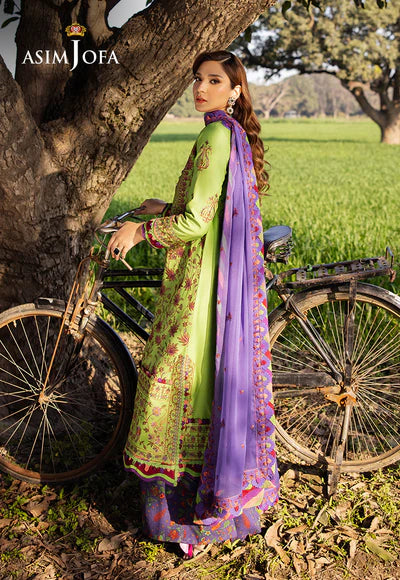 AJELL-05 EMBROIDERED LAWN 3 PCS