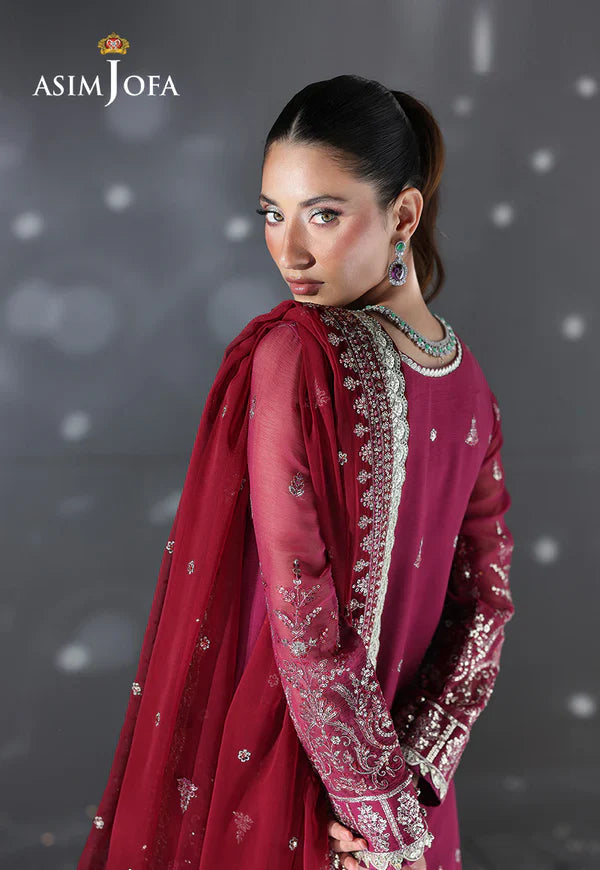 AJUEV-19 EMBROIDERED CHIFFON UNSTITCHED 3 PCS