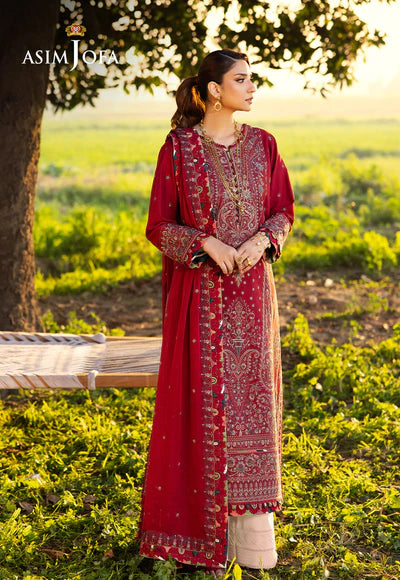 AJELL-06 EMBROIDERED LAWN 3 PCS