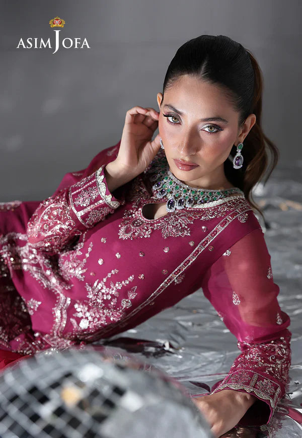 AJUEV-19 EMBROIDERED CHIFFON UNSTITCHED 3 PCS