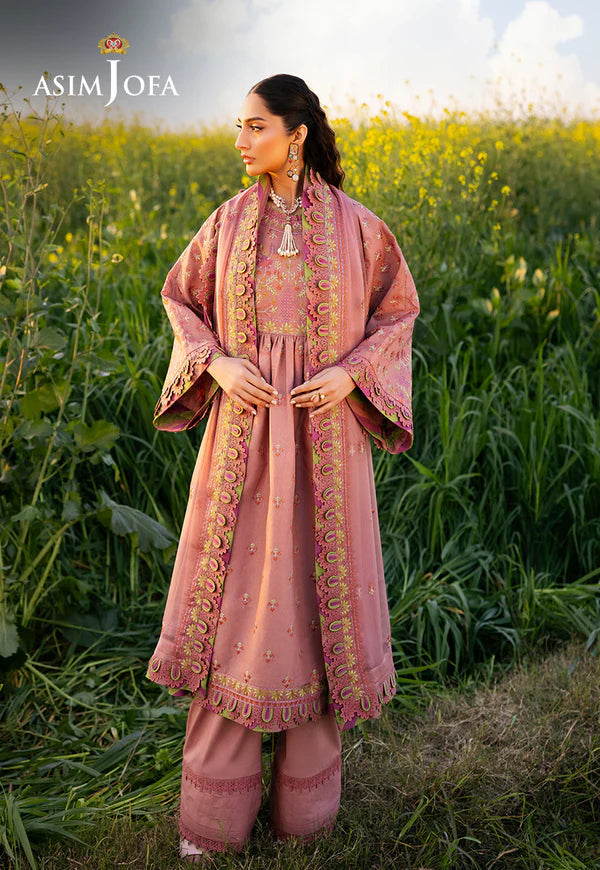 AJELL-16 EMBROIDERED LAWN 3 PCS