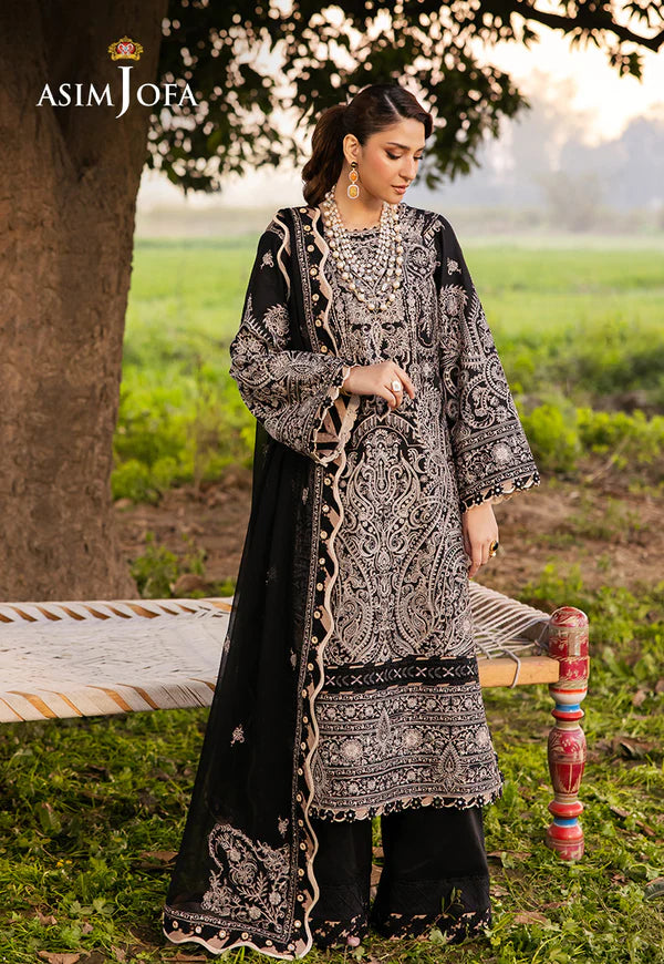 AJELL-03 EMBROIDERED LAWN 3 PCS
