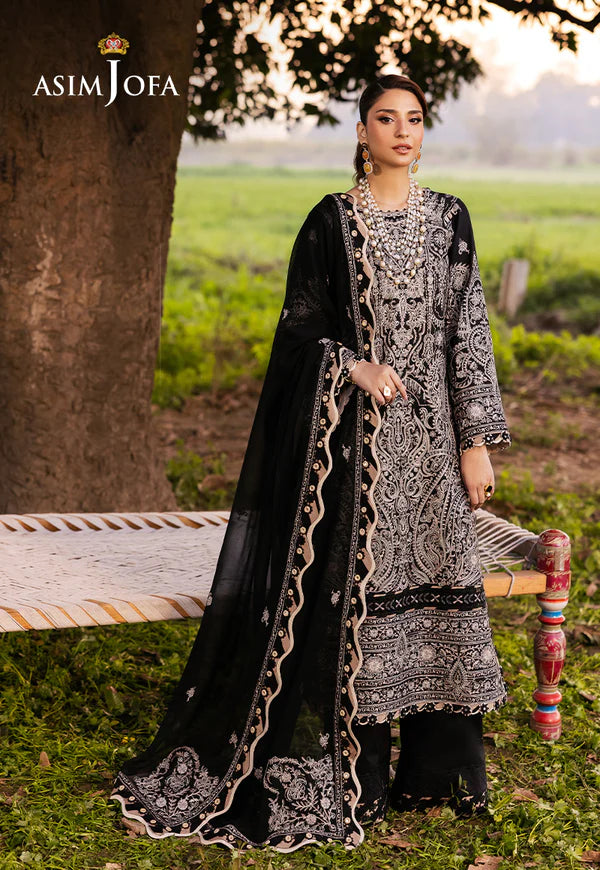 AJELL-03 EMBROIDERED LAWN 3 PCS