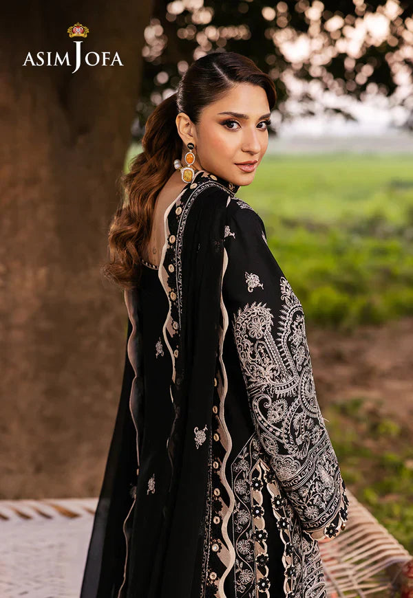 AJULM-03 Embroidered Velvet Unstitched 3 Pcs