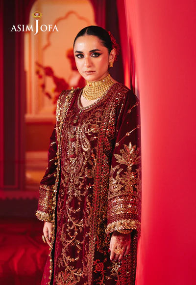 AJMV-02 EMBROIDERED VELVET 3 PCS