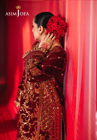 AJMV-02 EMBROIDERED VELVET 3 PCS