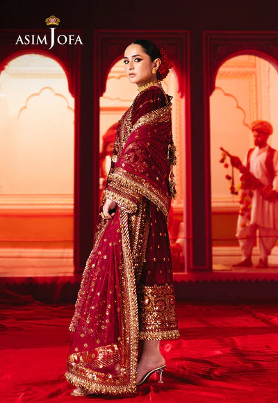 AJMV-02 EMBROIDERED VELVET 3 PCS