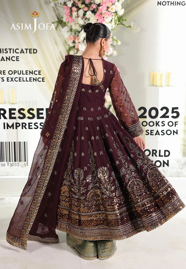 AJUEV-09 EMBROIDERED CHIFFON UNSTITCHED 3 PCS