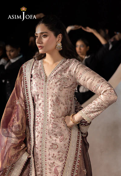 AJLFF-10 Embroidered Zari Tissue 3 Pcs