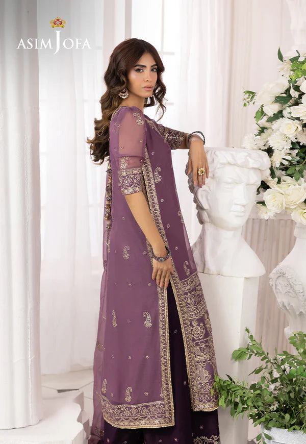 AJIZL-16 EMBROIDERED CHIFFON UNSTITCHED 3 PCS