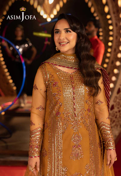 AJFO-06 EMBROIDERED NET UNSTITCHED 3 PCS