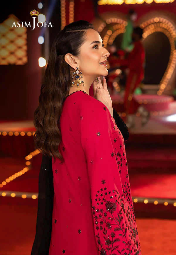 AJLF-11 EMBROIDERED BOSKI SILK 3 PCS