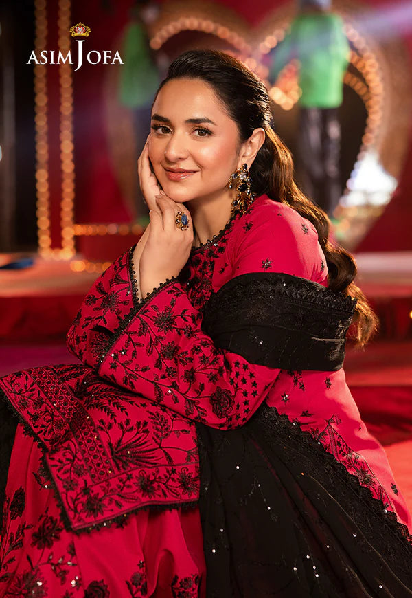 AJLF-11 EMBROIDERED BOSKI SILK 3 PCS