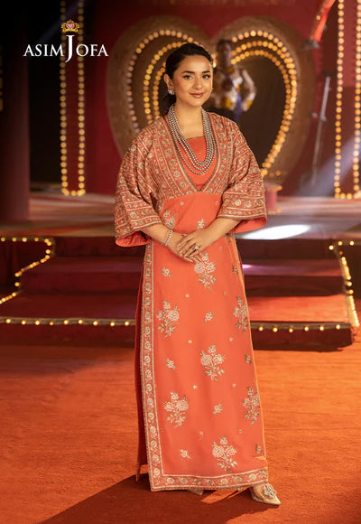 AJLFF-14 Embroidered Chiffon 2 Pcs