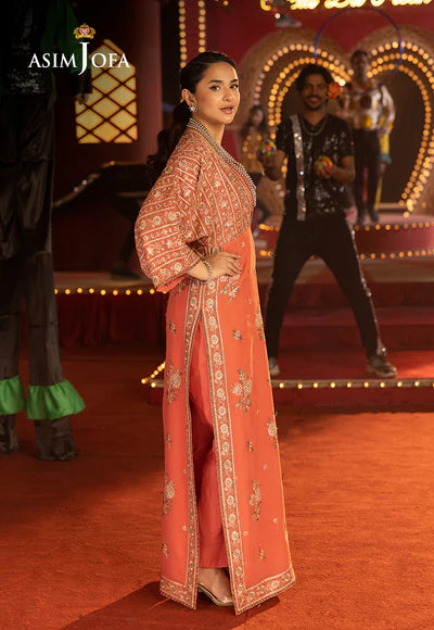 AJLFF-14 Embroidered Chiffon 2 Pcs