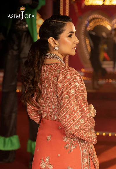 AJLFF-14 Embroidered Chiffon 2 Pcs