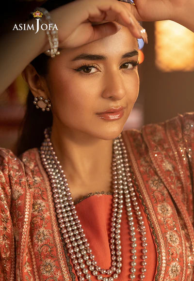 AJLFF-14 Embroidered Chiffon 2 Pcs