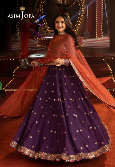 AJLFF-01 Embroidered Net 3 Pcs