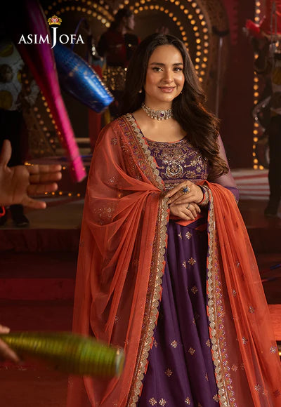 AJLFF-01 Embroidered Net 3 Pcs