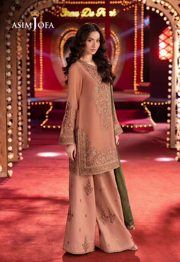 AJLF-12 EMBROIDERED CHIFFON 3 PCS