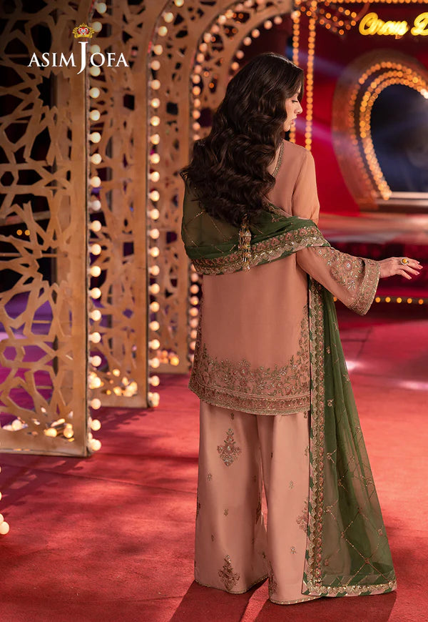 AJLF-12 EMBROIDERED CHIFFON 3 PCS