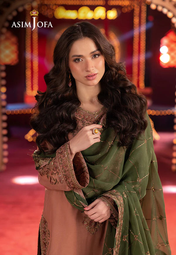 AJLF-12 EMBROIDERED CHIFFON 3 PCS