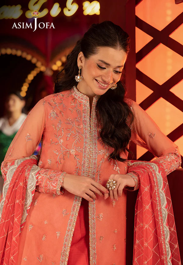 AJLLF-13 Embroidered Net 3 Pcs