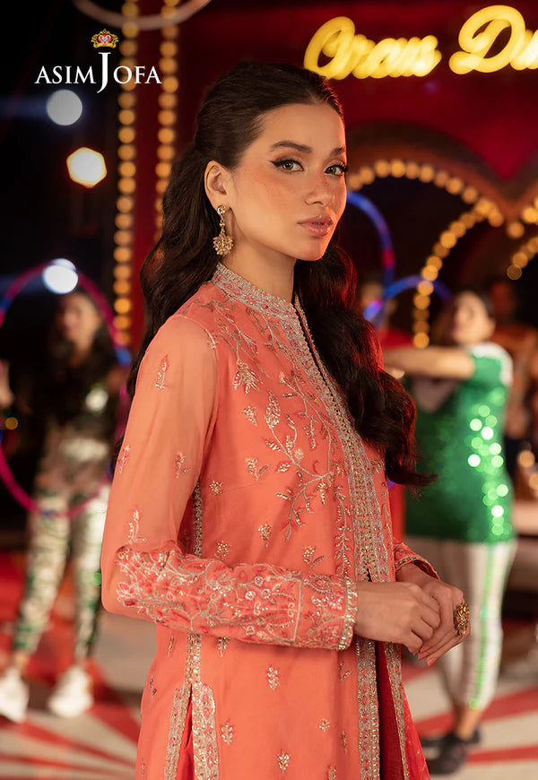 AJLLF-13 Embroidered Net 3 Pcs