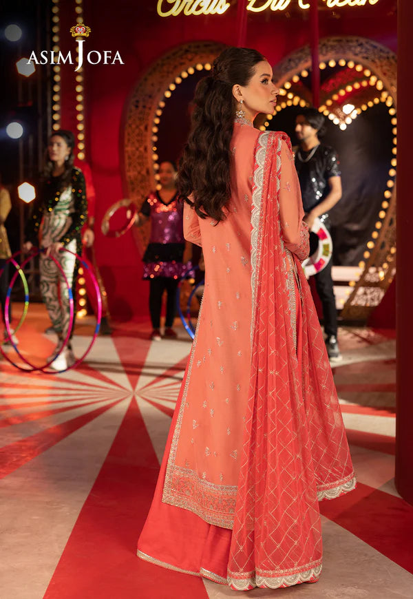 AJLLF-13 Embroidered Net 3 Pcs