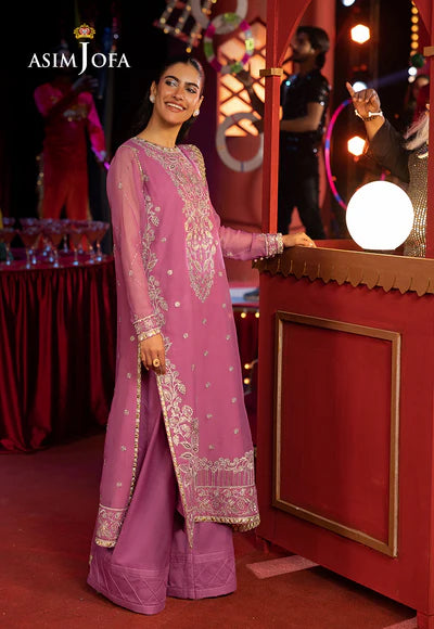 AJLFF-07 Embroidered Chiffon 3 Pcs