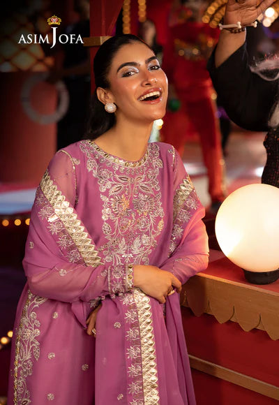 AJLFF-07 Embroidered Chiffon 3 Pcs