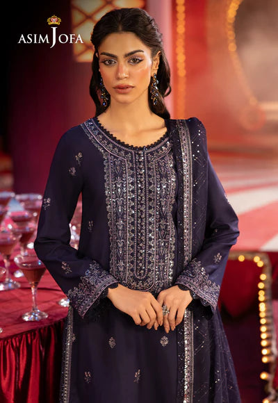 AJLFF-03 Embroidered Silk 3 Pcs