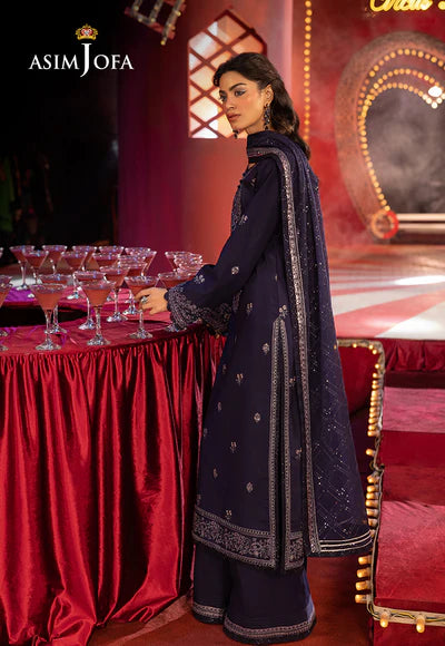 AJLFF-03 Embroidered Silk 3 Pcs