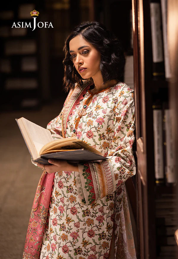 AJUBJ-41 Printed Lawn 3 Pcs