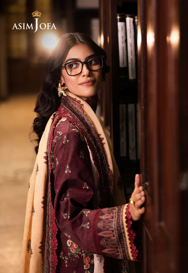 AJUBJ-44 PRINTED LAWN 3 PC