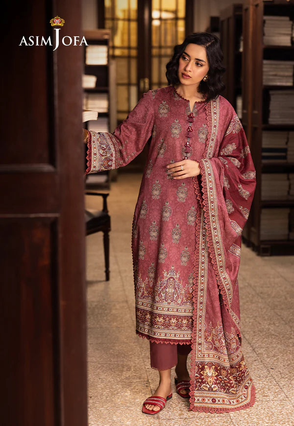 AJUBJ-43 PRINTED LAWN 3 PC