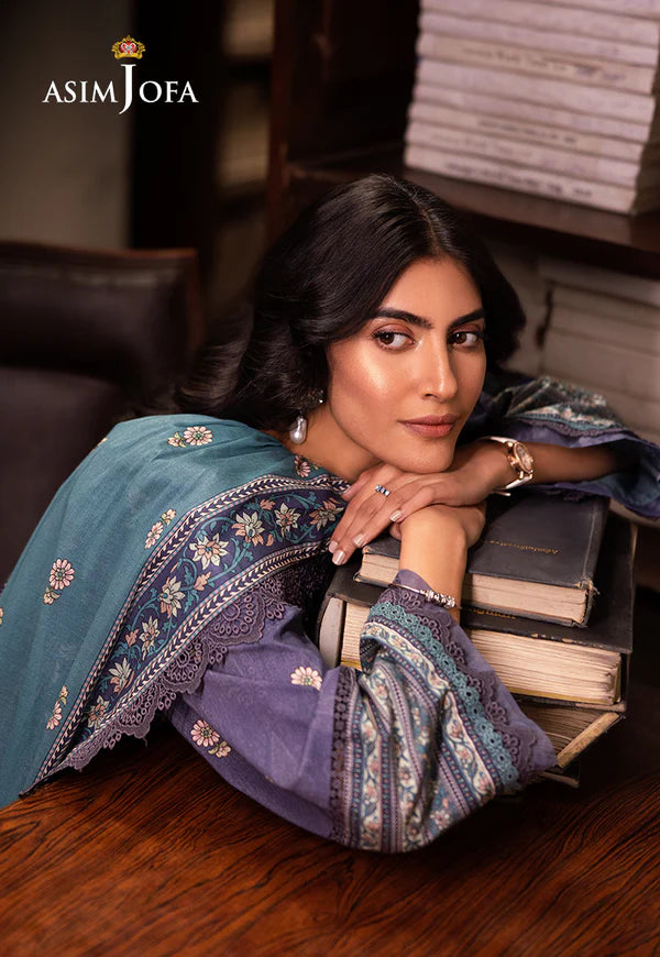 AJUBJ-36 Printed Lawn 3 Pcs