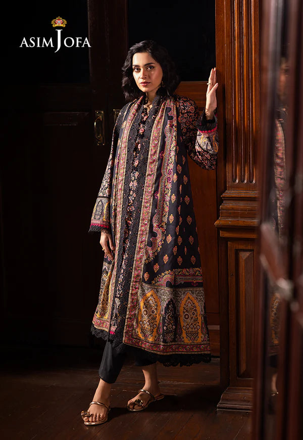 AJUBJ-45 PRINTED LAWN 3 PC