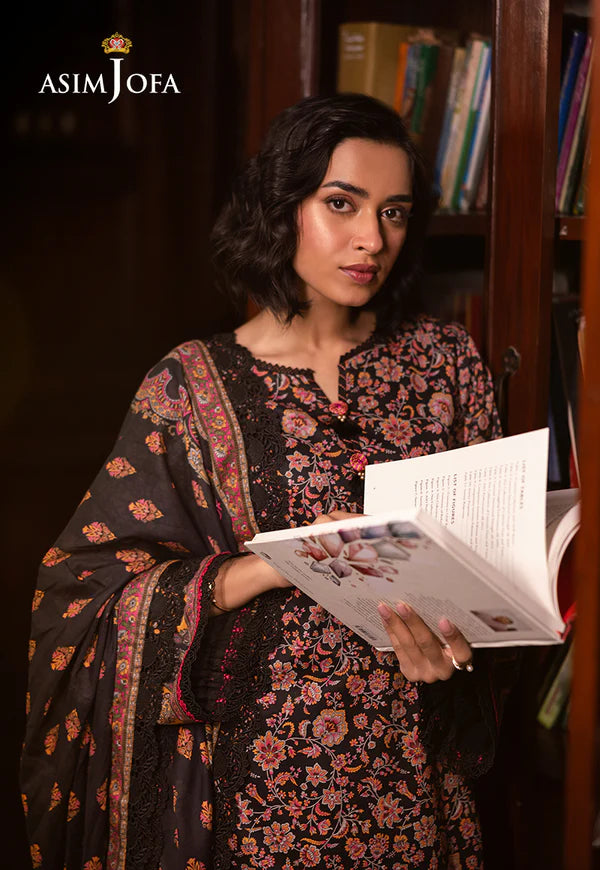 AJUBJ-45 PRINTED LAWN 3 PC