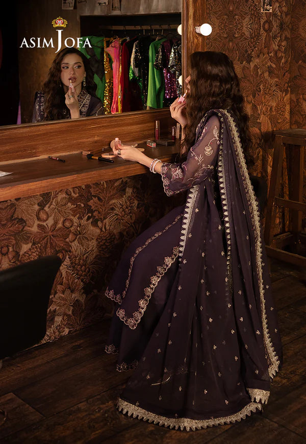 AJLLF-05 Embroidered Chiffon 3 Pcs