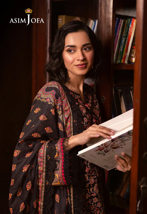 AJUBJ-45 PRINTED LAWN 3 PC