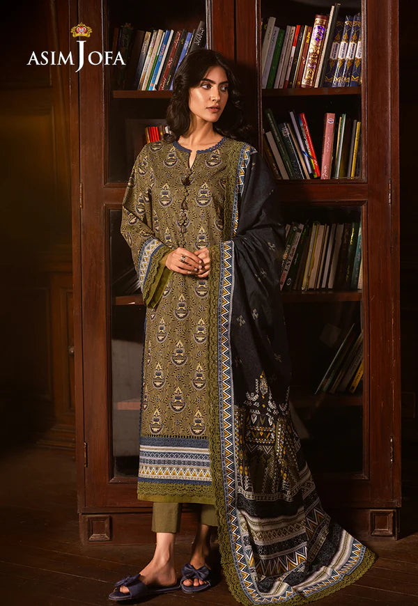 AJUBJ-37 Printed Lawn 3 Pcs