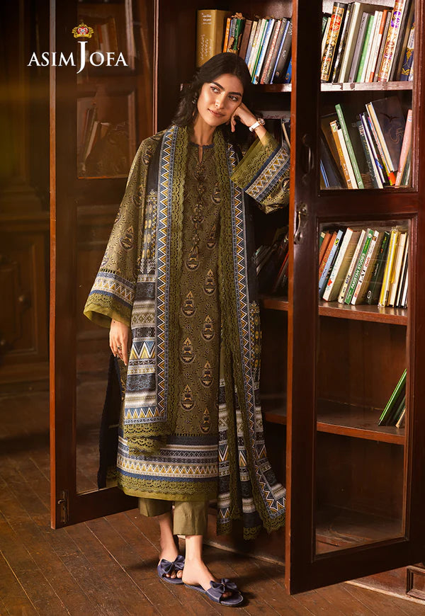 AJUBJ-37 Printed Lawn 3 Pcs