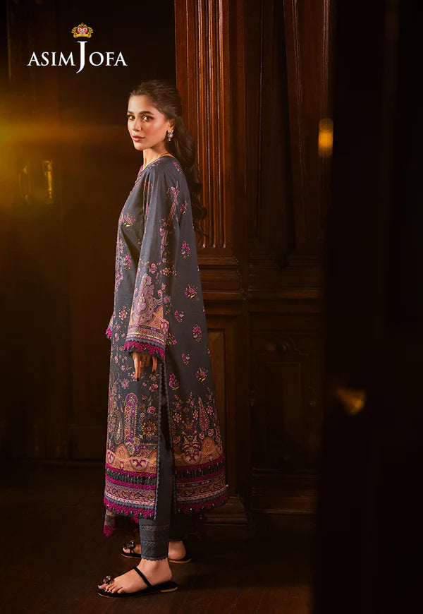 AJUBJ-05 PRINTED EMBROIDERED LAWN 3 PC