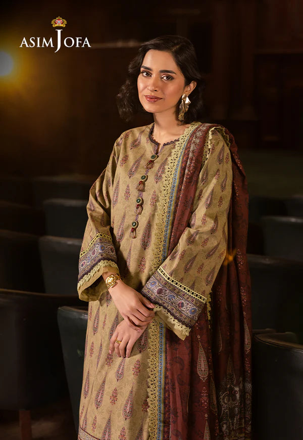 AJUBJ-47 PRINTED LAWN 3 PC