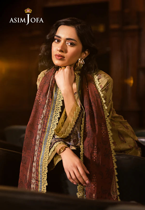 AJUBJ-47 PRINTED LAWN 3 PC