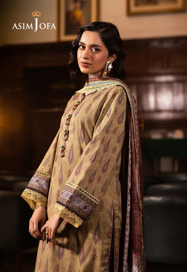 AJUBJ-47 PRINTED LAWN 3 PC