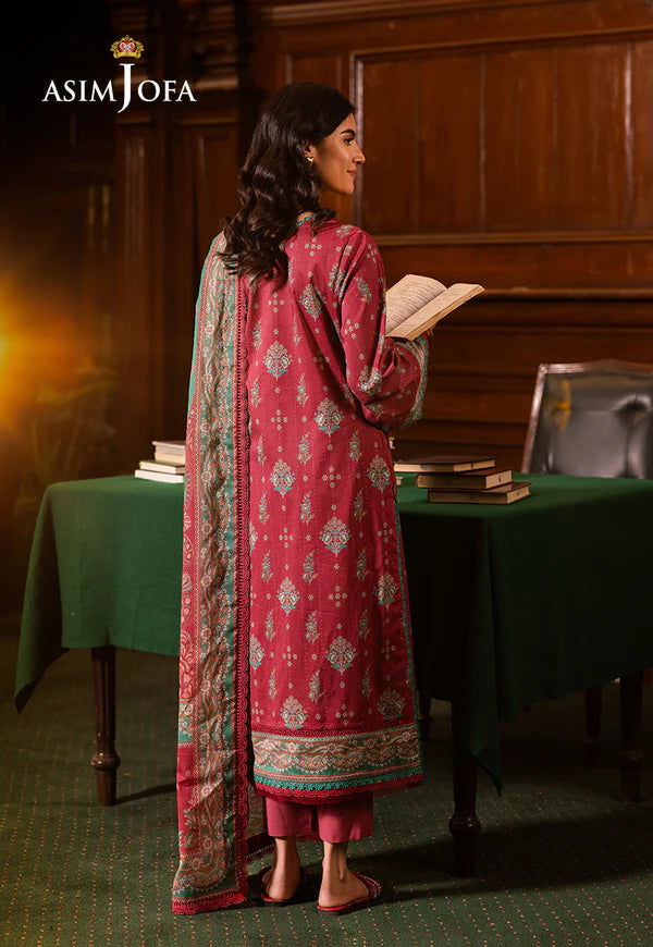 AJUBJ-38 Printed Lawn 3 Pcs