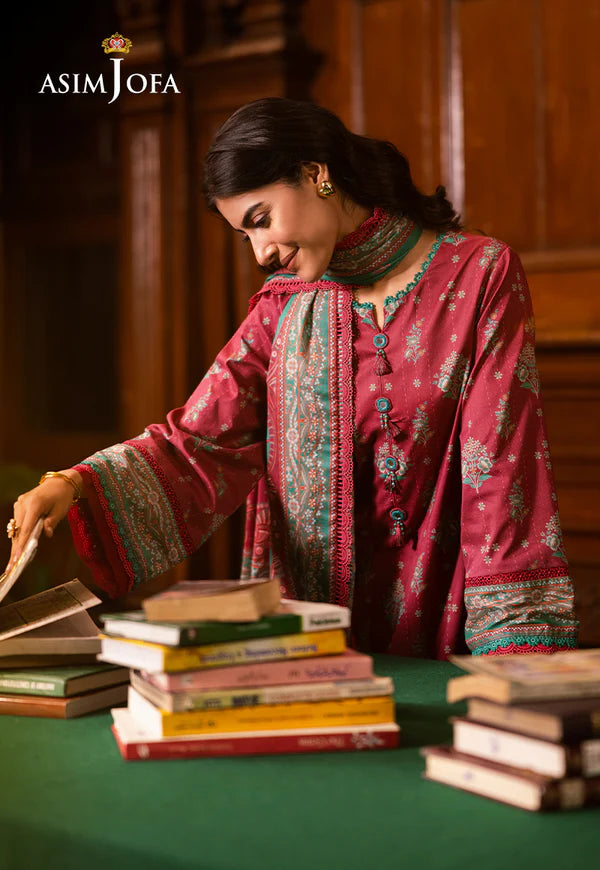 AJUBJ-38 Printed Lawn 3 Pcs