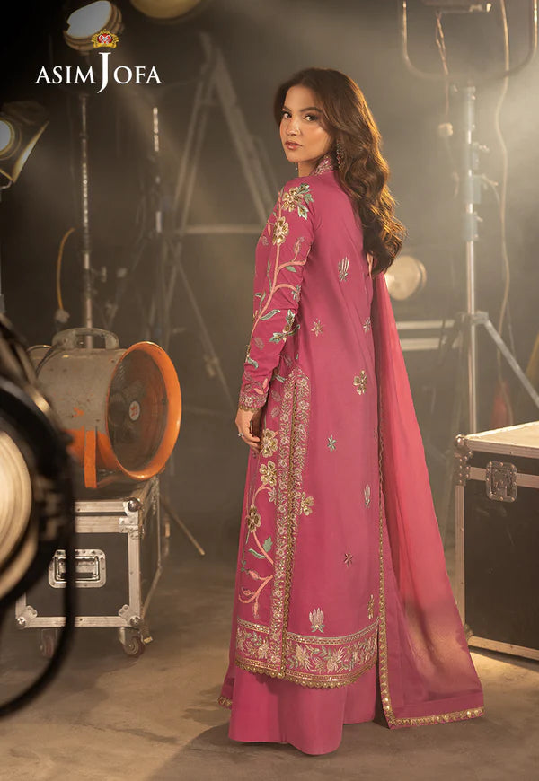 AJLLF-15 Embroidered Silk 3 Pcs